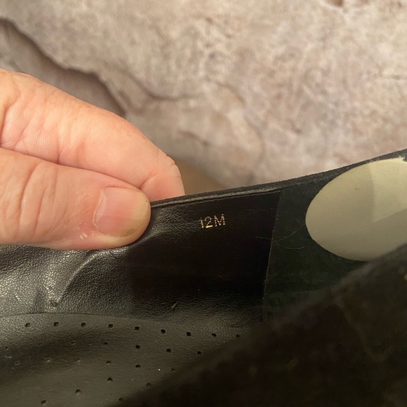 Vaneli Black Suede Loafers with Silver Placket - Picture 5 of 5